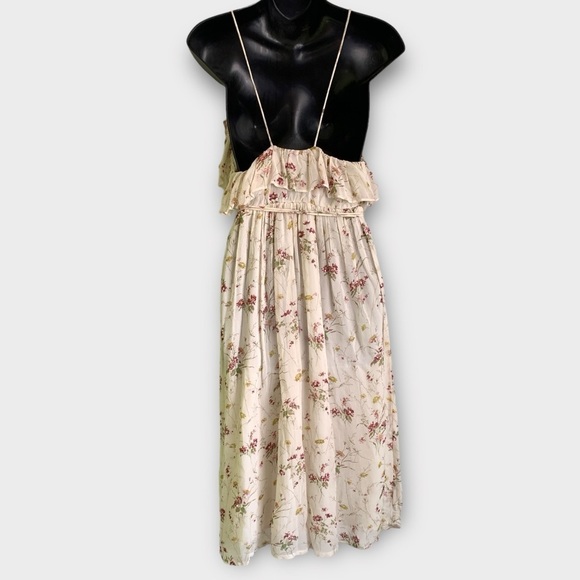 Zara Ditsy Floral Midi Dress - Picture 6 of 9